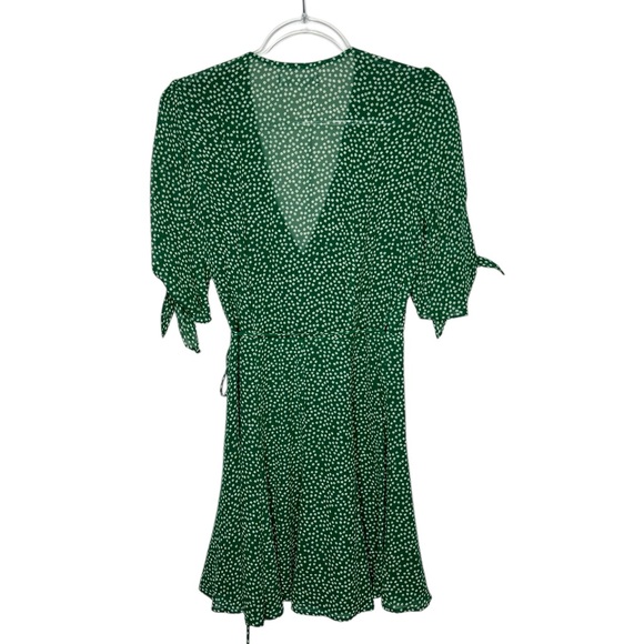 Reformation | Sammy Wrap Dress in Chive Green Floral Medium - Picture 5 of 9